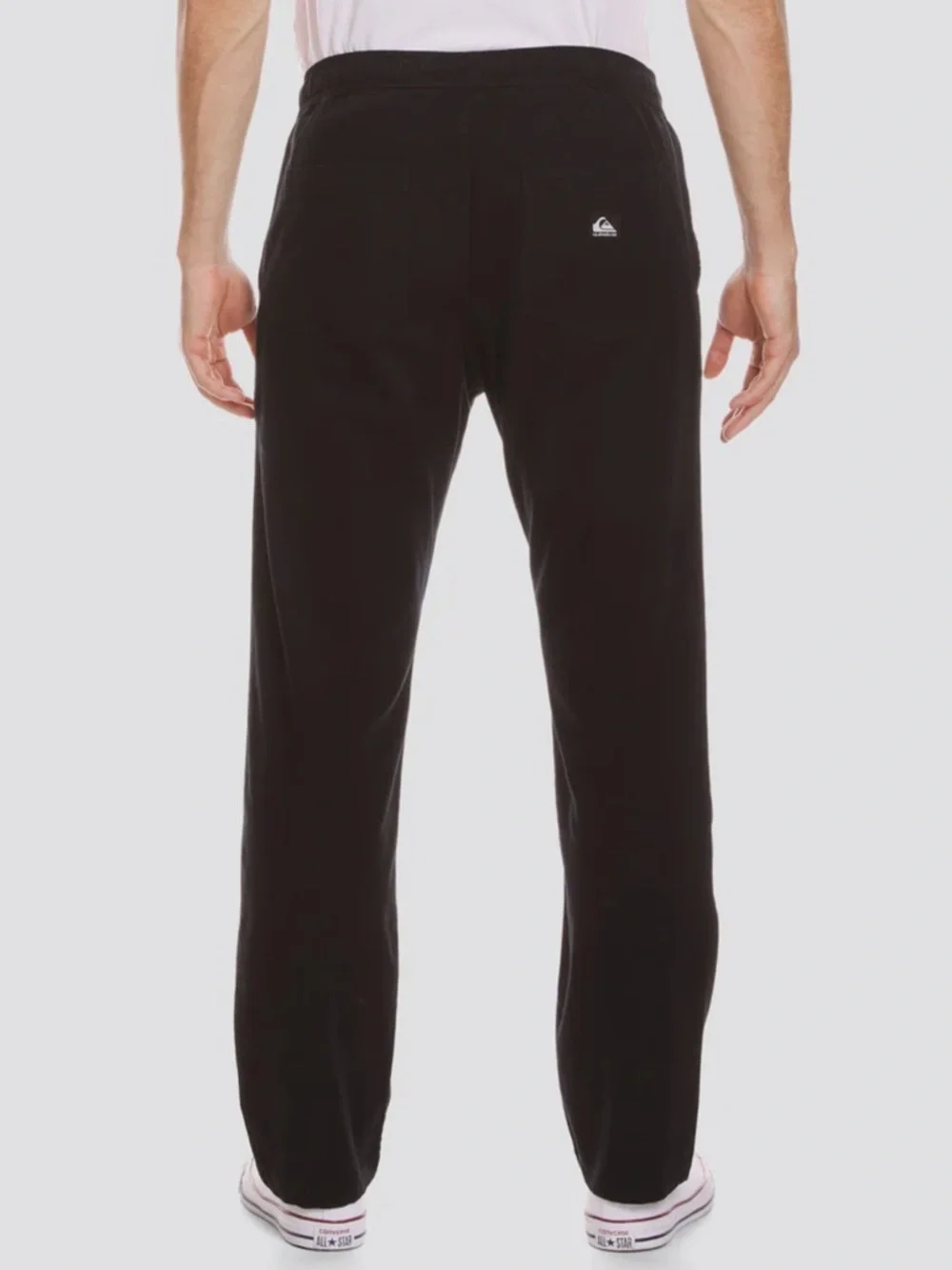 NWT Quiksilver Men’s Sz S Black Elastic Waist Beach Pants; Pckts Fit IPhone 15+